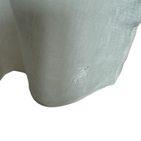 Vilebrequin Men's White 100% Linen Long Sleeve Button-Up Shirt Size 3XL Casual - Picture 8 of 11